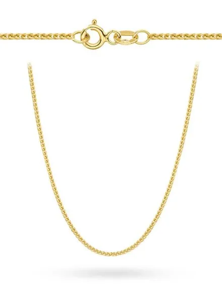 Łańcuszek złoty 50 cm splot lisi ogon • Złoto 585 1.67 g