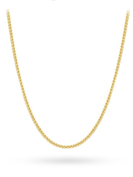 Łańcuszek złoty 50 cm splot lisi ogon • Złoto 585 2.46 g