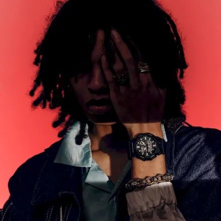 Zegarek Casio G-SHOCK GA-010-1A1ER czarny ze wskazówkami 