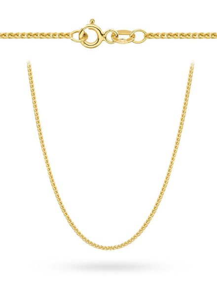 Łańcuszek złoty 42 cm splot lisi ogon • Złoto 585 2.08 g