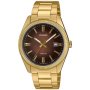 Zegarek Casio Classic złoty klasyczny z brązową tarczą na bransolecie MTP-1302PGC-5AVEF