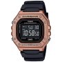 Zegarek Casio W-218HM-5BVEF Casio Sport Różowozłoty z czarnym paskiem
