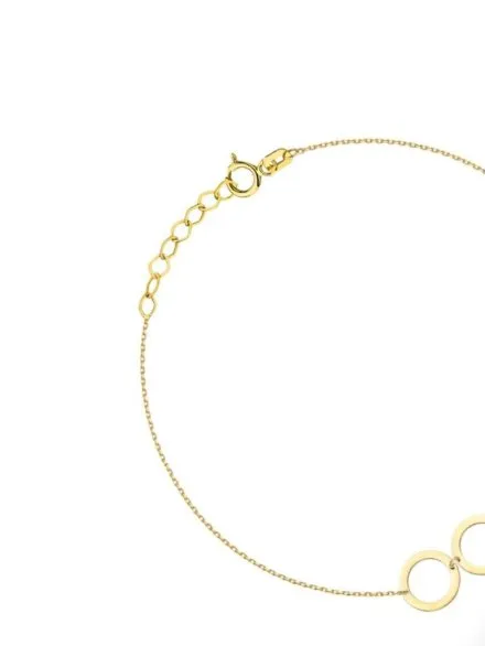 Bransoletka złota złote ringi  • Złoto 585 0.93 g