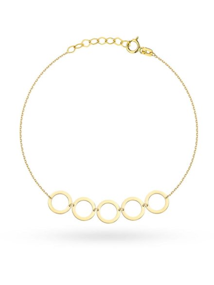 Bransoletka złota złote ringi  • Złoto 585 0.93 g