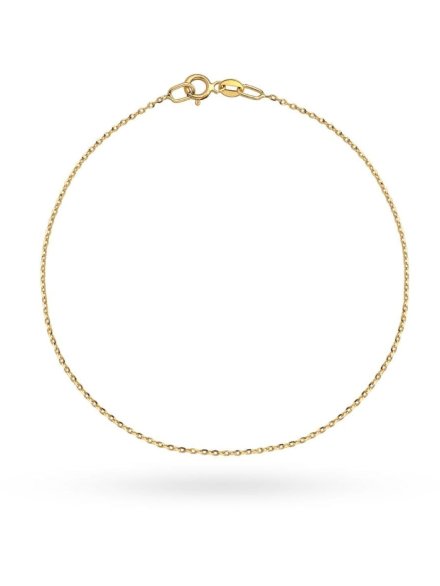Bransoletka złota splot Rolo diamentowana • Złoto 585 0.46 g