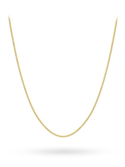 Łańcuszek złoty 45 cm splot pancerka gładka • Złoto 585 0.85 g