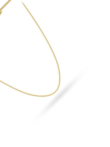 Łańcuszek złoty 45 cm splot pancerka gładka • Złoto 585 0.85 g