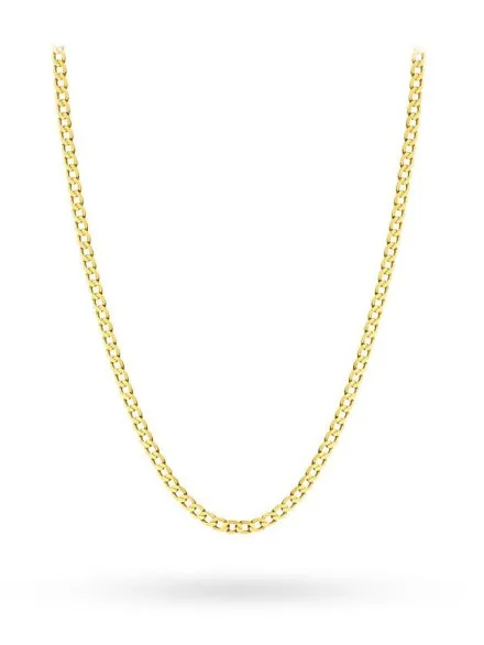 Łańcuszek złoty 42 cm splot pancerka gładka • Złoto 585 1.58 g