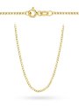 Łańcuszek złoty 45 cm splot pancerka diamentowana • Złoto 585 2.50 g