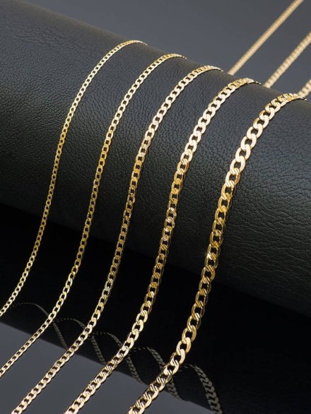 Łańcuszek złoty 45 cm splot pancerka diamentowana • Złoto 585 4.07 g