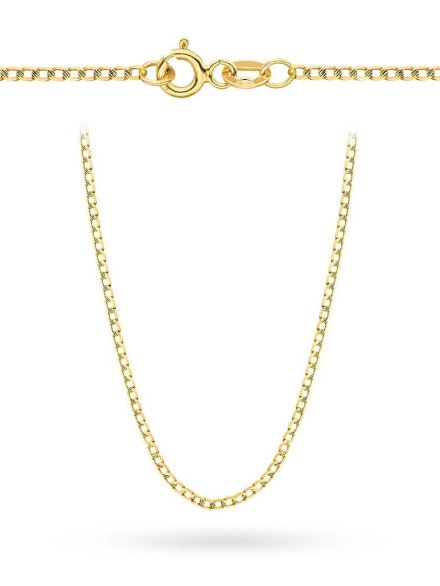 Łańcuszek złoty 50 cm splot pancerka diamentowana • Złoto 585 2.77 g
