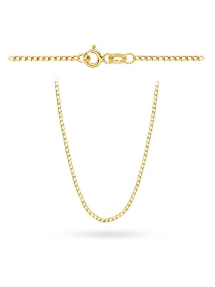 Łańcuszek złoty 50 cm splot pancerka diamentowana • Złoto 585 2.77 g