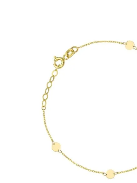 Bransoletka złota złote pełne kółka  • Złoto 585 0.82 g