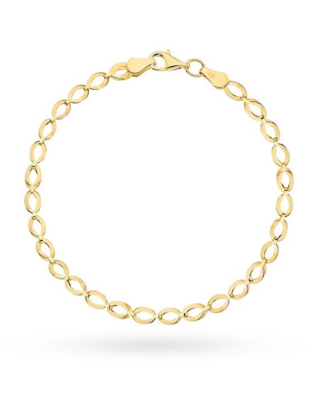 Bransoletka złota elipsy • Złoto 585 2.25 g