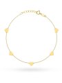 Bransoletka złota pełne serduszka • Złoto 585 0.83 g