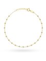 Bransoletka złota z diamentowanymi kulkami • Złoto 585 1.75 g