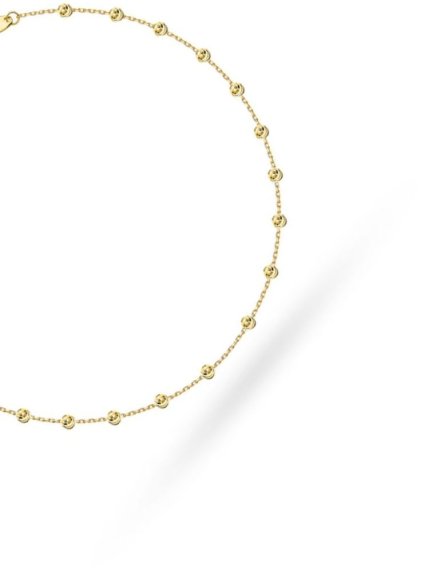 Bransoletka złota i diamentowane kulki • Złoto 585 1.47 g