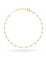 Bransoletka złota i diamentowane kulki • Złoto 585 1.47 g