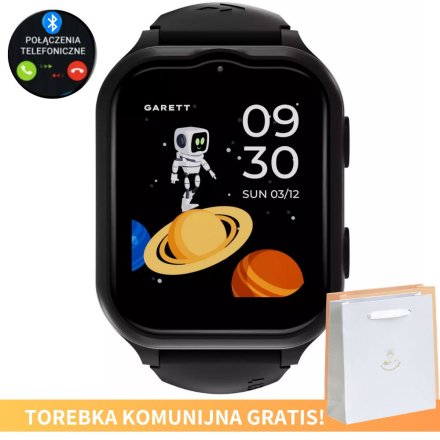 Smartwatch na Komunię dla chłopca Garett eSIM czarny 5904238486702