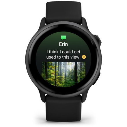 Garmin Vivoactive 6 Slate Black czarny smartwatch AMOLED z GPS i muzyką 010-02985-00