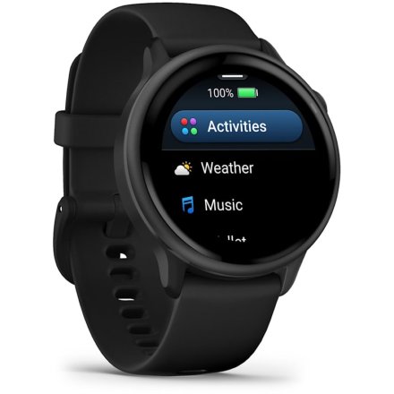 Garmin Vivoactive 6 Slate Black czarny smartwatch AMOLED z GPS i muzyką 010-02985-00