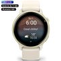 Garmin Vivoactive 6 Lunar gold beżowy smartwatch AMOLED z GPS i muzyką 010-02985-01