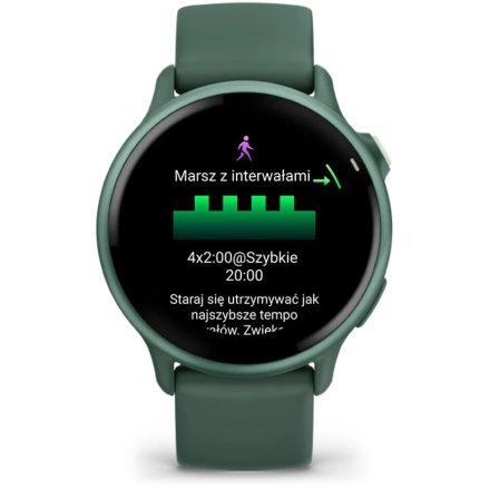 Garmin Vivoactive 6 Metallic Jasper zielony smartwatch AMOLED z GPS i muzyką 010-02985-02