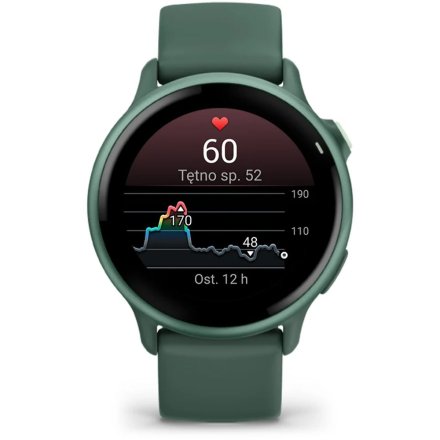 Garmin Vivoactive 6 Metallic Jasper zielony smartwatch AMOLED z GPS i muzyką 010-02985-02