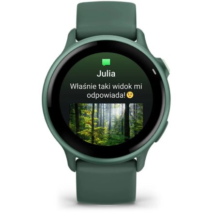 Garmin Vivoactive 6 Metallic Jasper zielony smartwatch AMOLED z GPS i muzyką 010-02985-02