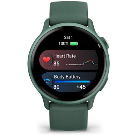 Garmin Vivoactive 6 Metallic Jasper zielony smartwatch AMOLED z GPS i muzyką 010-02985-02