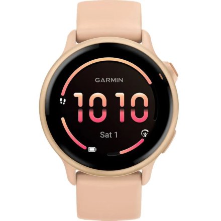 Garmin Vivoactive 6 Metallic Pink dawn różowy smartwatch AMOLED z GPS i muzyką 010-02985-03