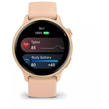 Garmin Vivoactive 6 Metallic Pink dawn różowy smartwatch AMOLED z GPS i muzyką 010-02985-03