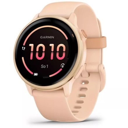 Garmin Vivoactive 6 Metallic Pink dawn różowy smartwatch AMOLED z GPS i muzyką 010-02985-03