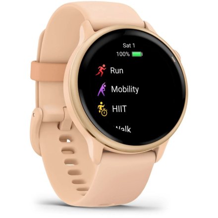 Garmin Vivoactive 6 Metallic Pink dawn różowy smartwatch AMOLED z GPS i muzyką 010-02985-03