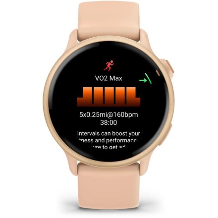Garmin Vivoactive 6 Metallic Pink dawn różowy smartwatch AMOLED z GPS i muzyką 010-02985-03