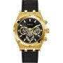 Zegarek męski Guess Continental GW0262G2 złoty z czarnym paskiem