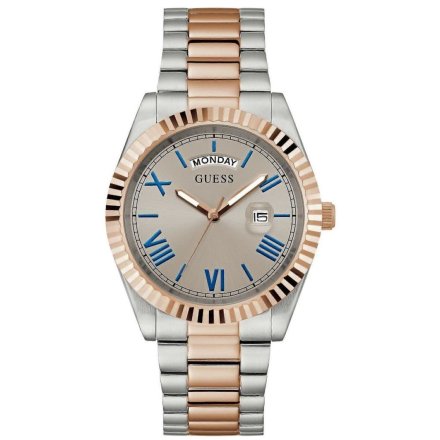 Guess Connoisseur GW0265G13 zegarek męski z bransoletką bikolor