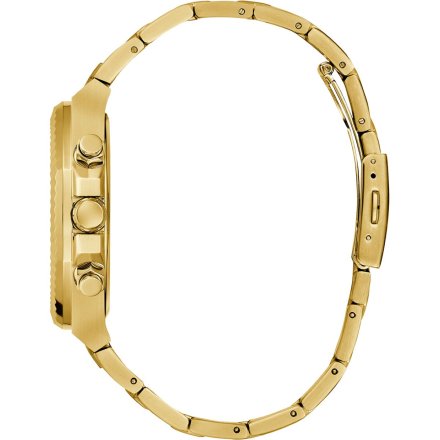 Guess Equity GW0703G5 zegarek męski złoty czarna tarcza