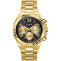 Guess Equity GW0703G5 zegarek męski złoty czarna tarcza