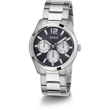 Guess Zen GW0707G1 zegarek męski na bransolecie srebrny