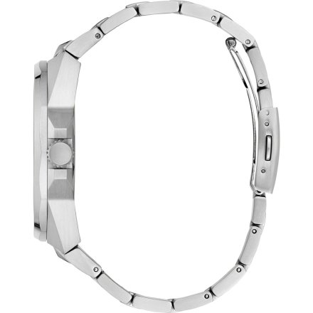 Guess Dashboard GW0798G1 zegarek męski srebrny czarna tarcza