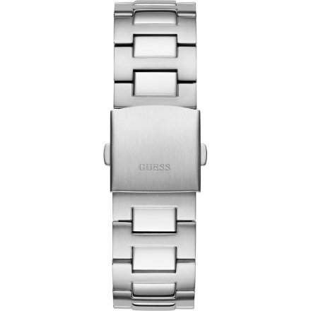 Guess Dashboard GW0798G1 zegarek męski srebrny czarna tarcza