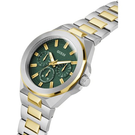 Guess Dashboard GW0798G3 zegarek męski z bransoletką zielona tarcza