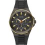Guess Dashboard GW0799G1 zegarek męski czarno-złoty z paskiem