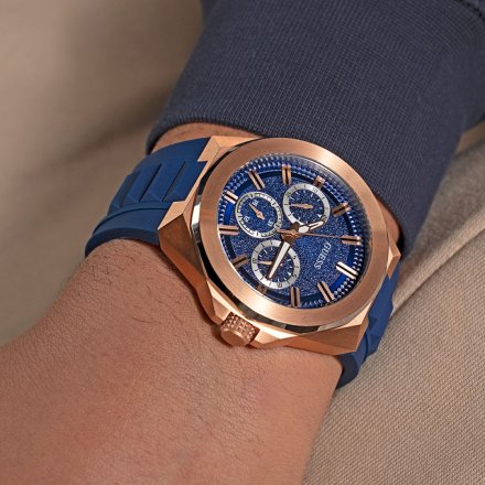 Guess Dashboard GW0799G2 zegarek męski granatowy z paskiem