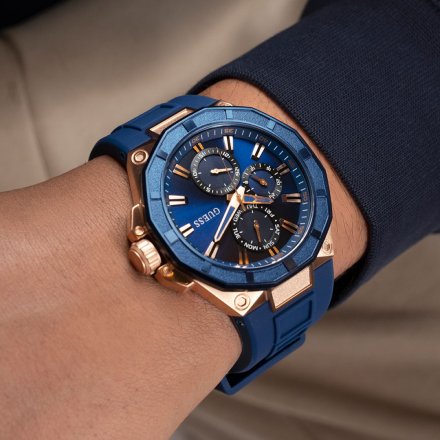 Guess R2 GW0803G2 zegarek męski granatowy z paskiem