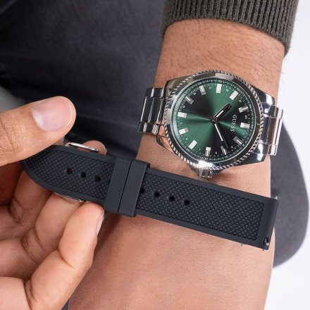 Guess Champ GW0810G2 zegarek męski srebrny + pasek ZESTAW