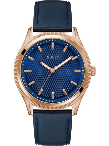 Guess Dex GW0846G2 zegarek męski różowozłoty z granatową tarczą