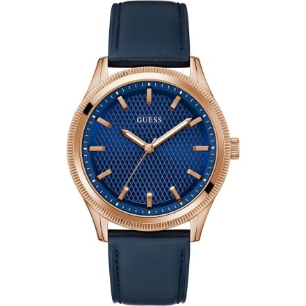Guess Dex GW0846G2 zegarek męski różowozłoty z granatową tarczą