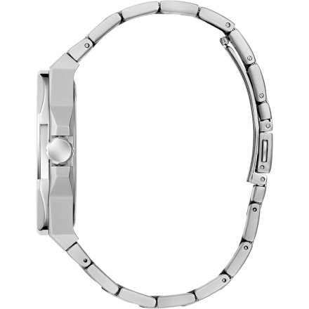 Guess Emperor GW0849G1 srebrny zegarek męski granatowa tarcza